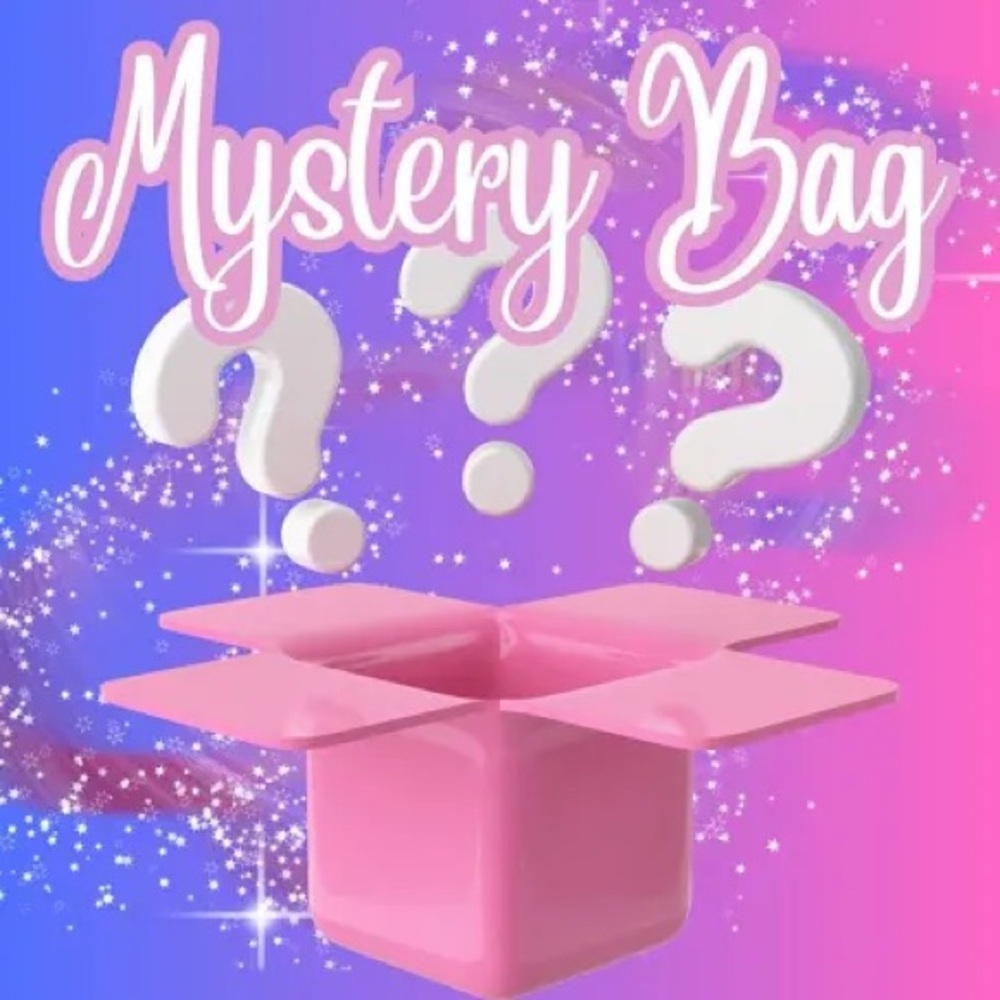 Pink Mystery Bag with Glittery Design and Star Flaps
